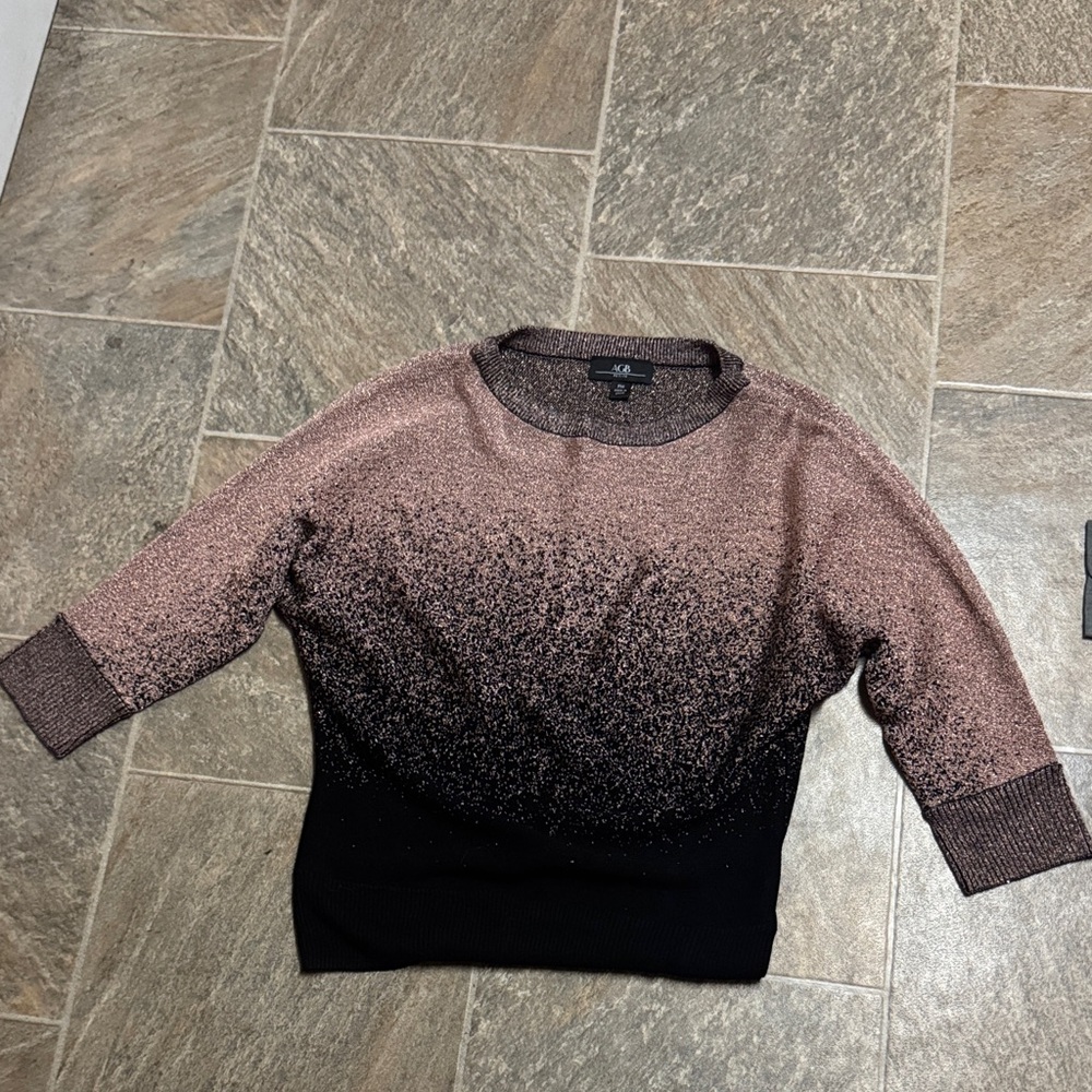 AGB Pink and Black Gradient Sweater